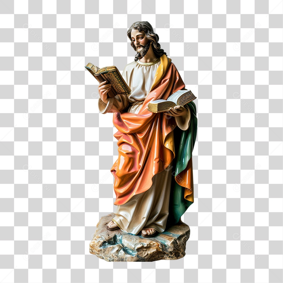 Imagem Desenho Estátua Semelhante a Jesus Cristo PNG Transparente
