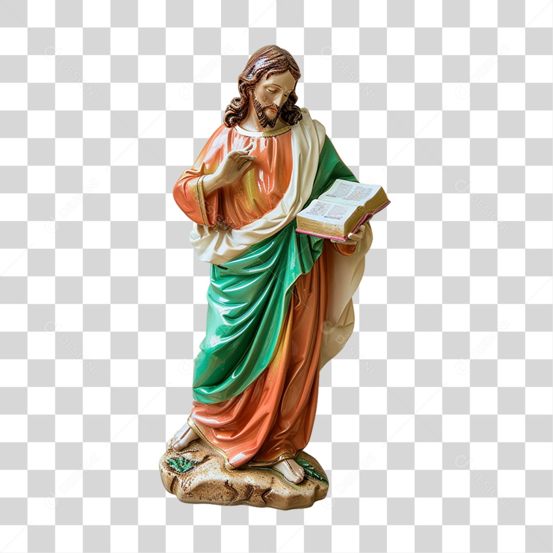 Imagem Desenho Estátua Semelhante a Jesus Cristo PNG Transparente