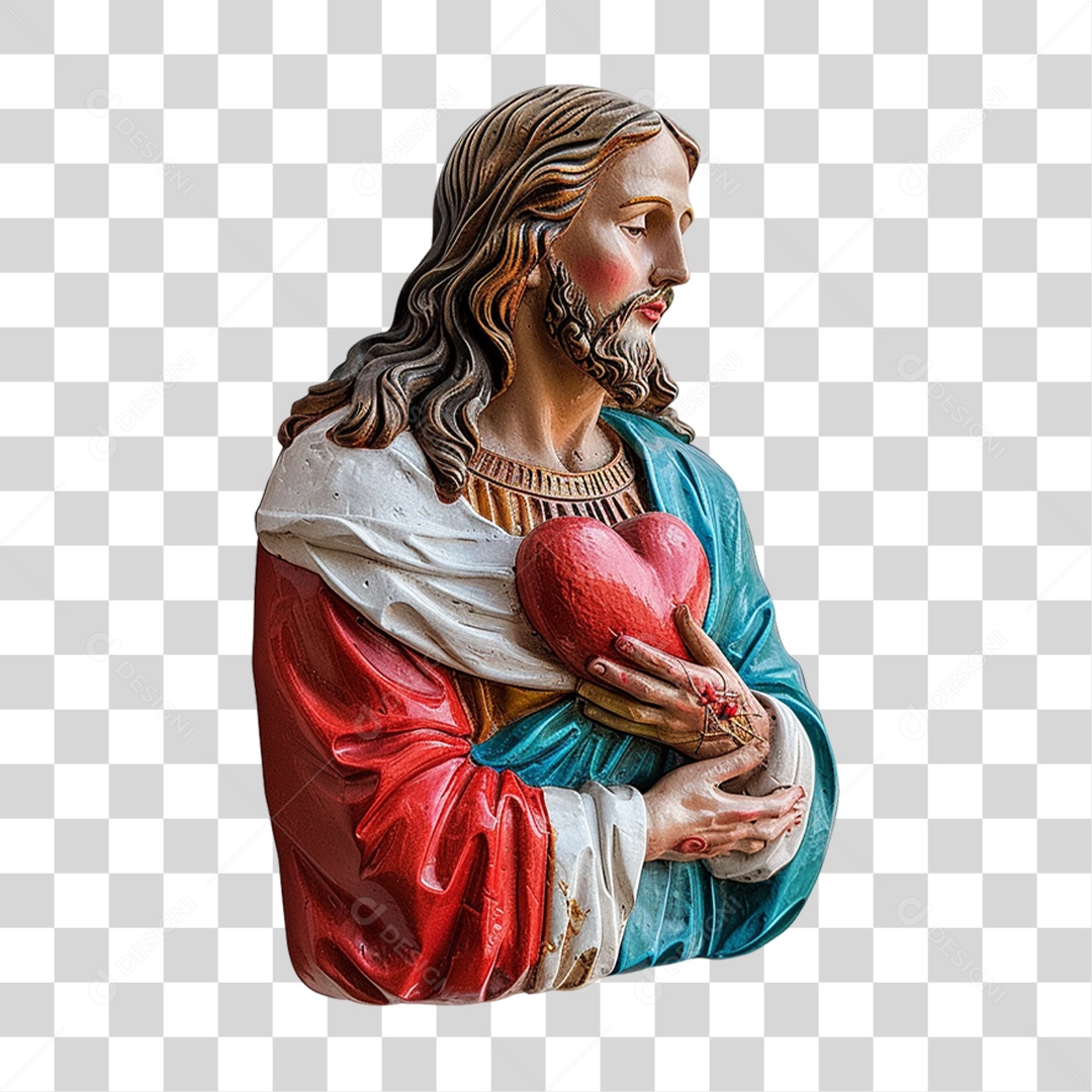 Imagem Desenho Estátua Semelhante a Jesus Cristo PNG Transparente