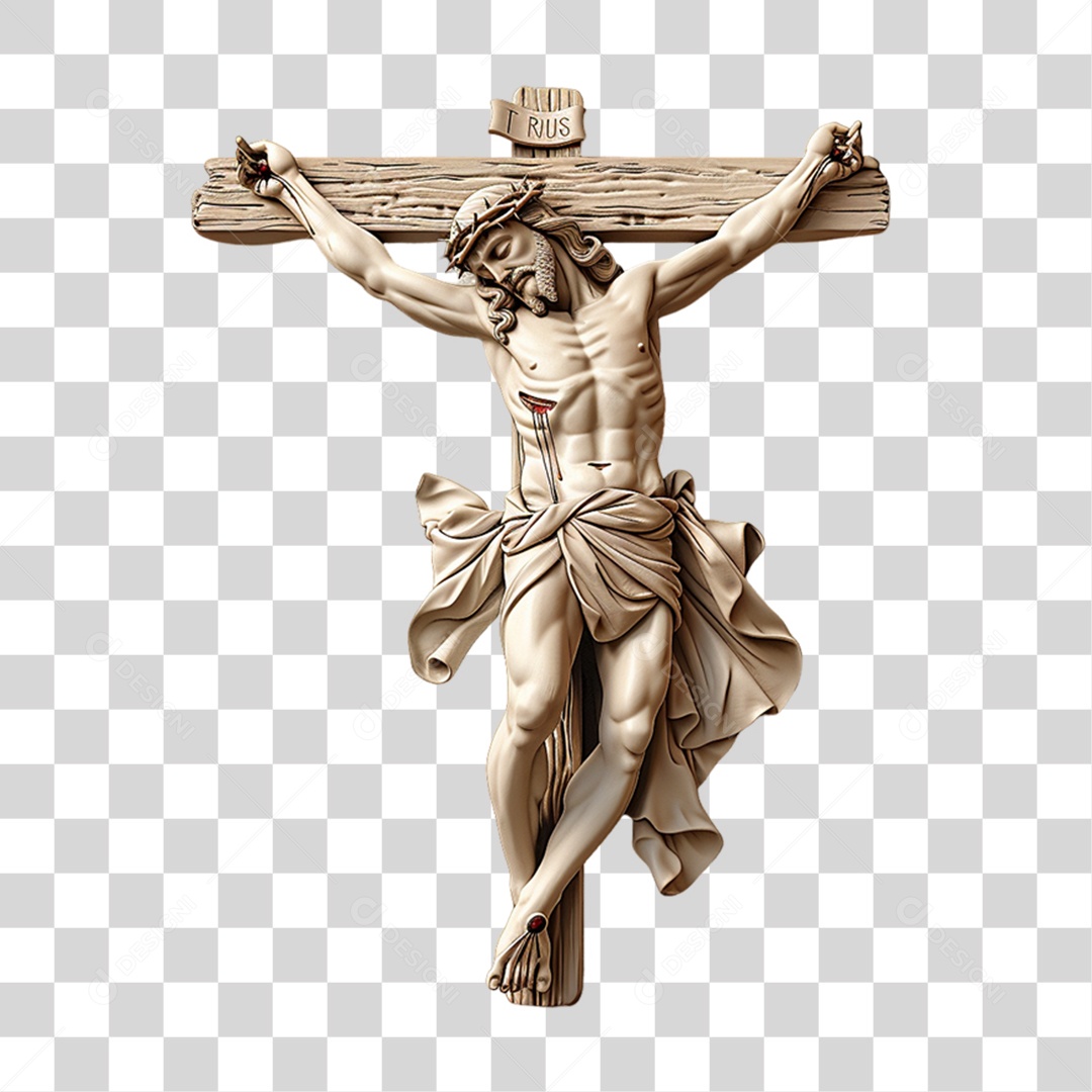 Imagem Desenho Estátua Semelhante a Jesus Cristo PNG Transparente