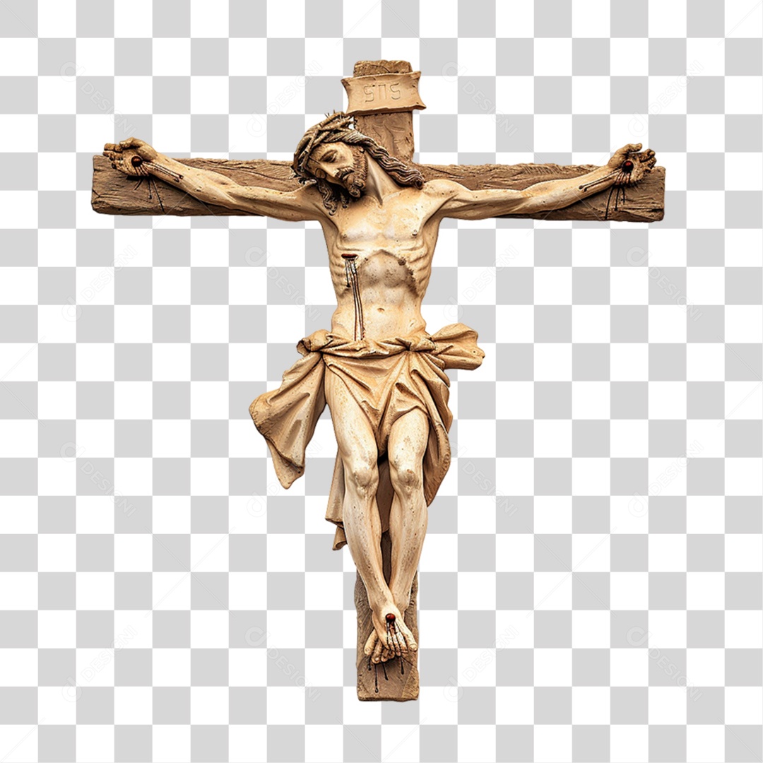 Imagem Desenho Estátua Semelhante a Jesus Cristo PNG Transparente