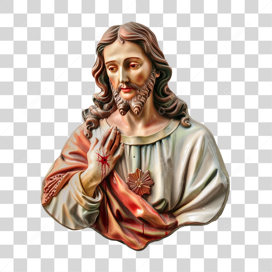 Imagem Desenho Semelhante a Jesus Cristo PNG Transparente