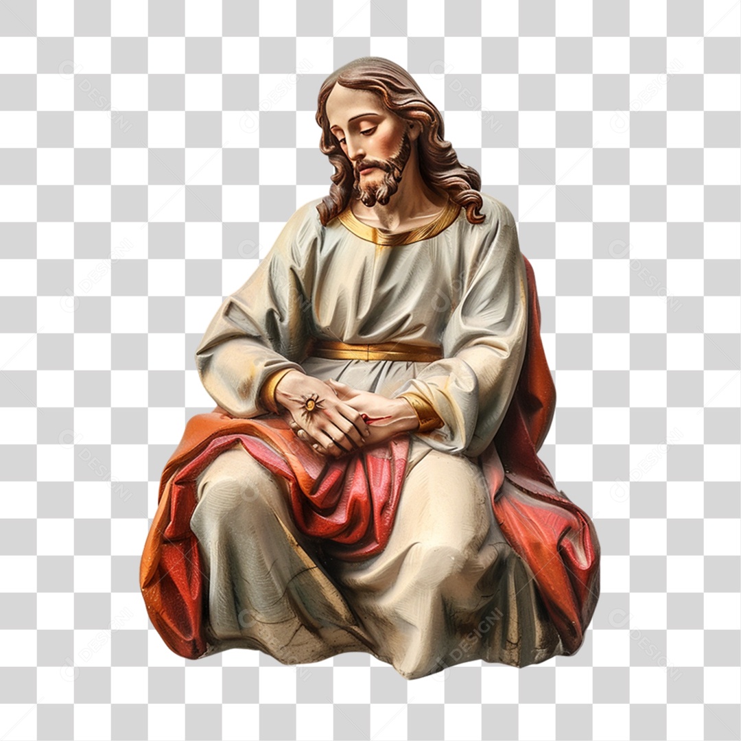 Imagem Desenho Semelhante a Jesus Cristo PNG Transparente