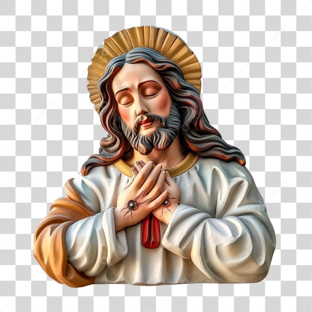Imagem Desenho Semelhante a Jesus Cristo PNG Transparente
