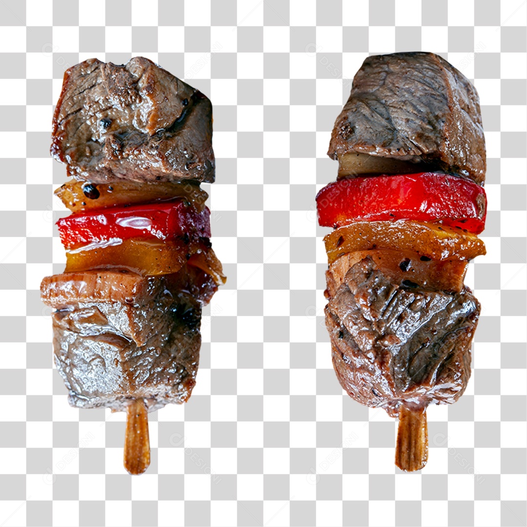 Espetinho de Carne PNG Transparente