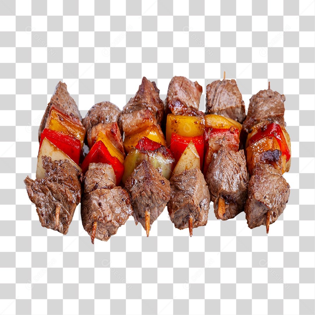 Espetinho de Carne PNG Transparente