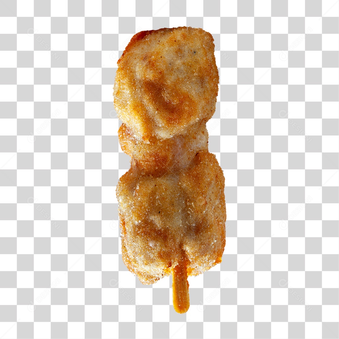 Espetinho de Frango Empanado PNG Transparente