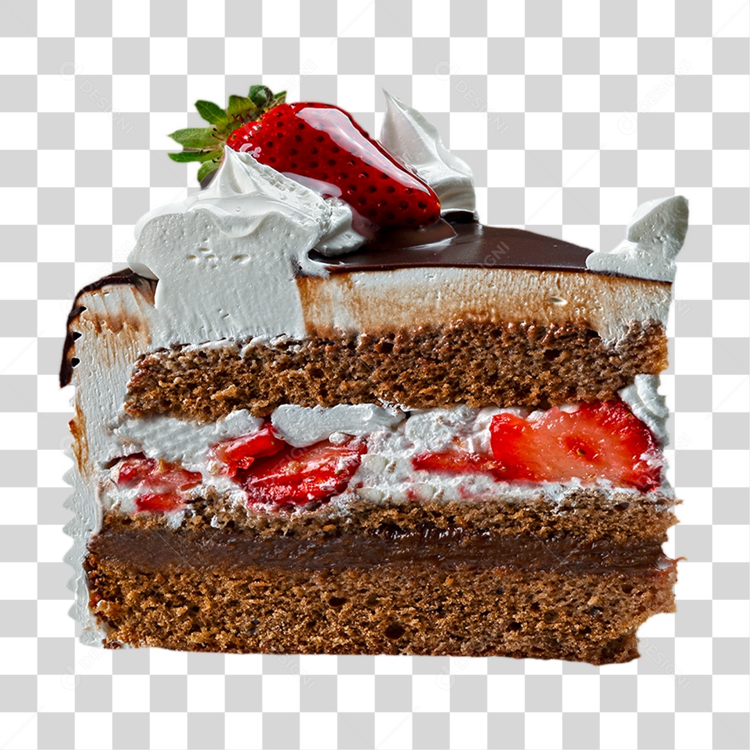 Bolo de Chocolate PNG Transparente