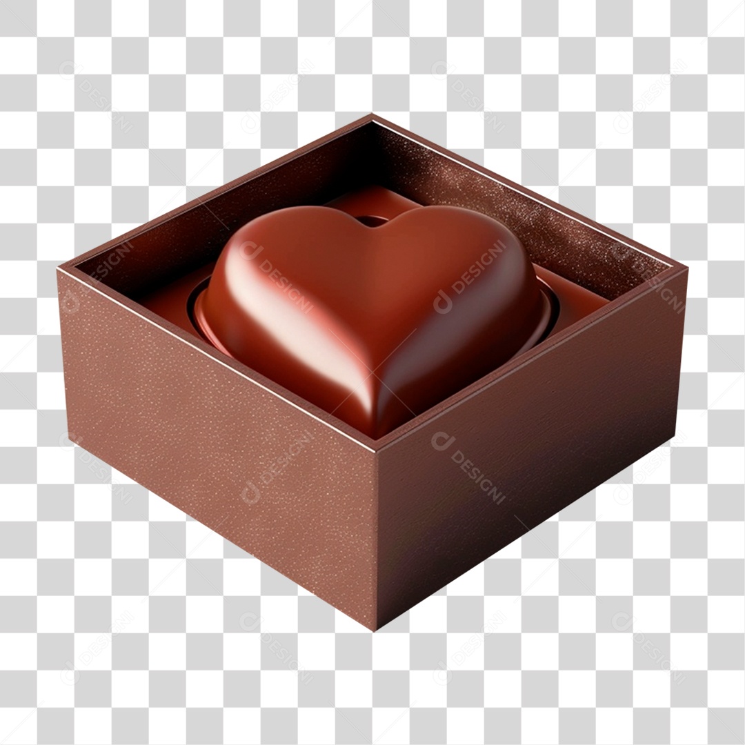 Coração de Chocolate Formas Modelos PNG Transparente