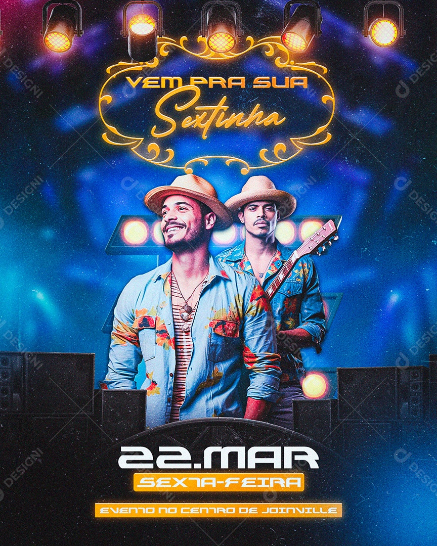 Flyer Vem pra Sua Sextinha Social Media PSD Editável