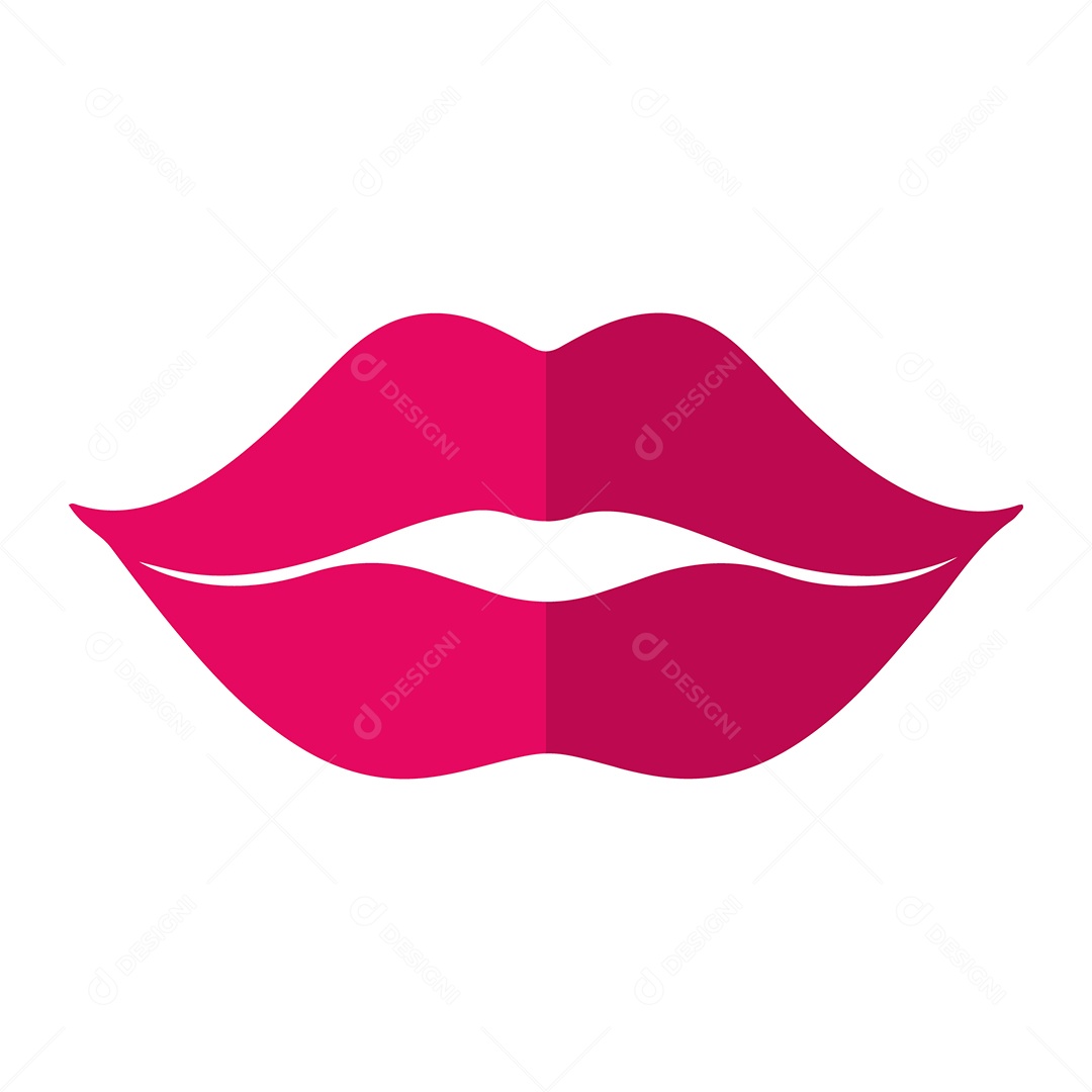 Lábios Ilustração Vetor EPS