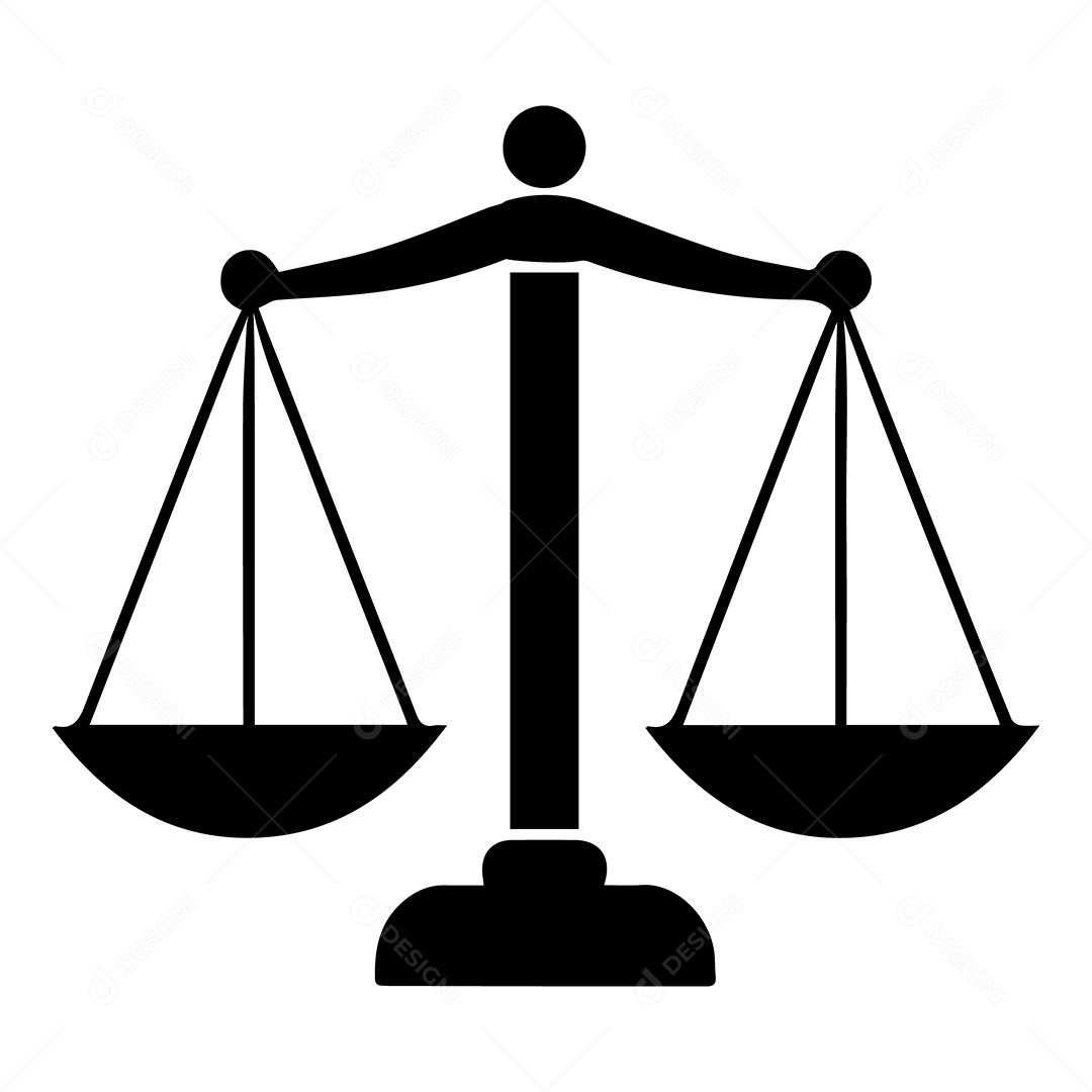 Modelo de Logo Balança da Justiça Vetor EPS Editável