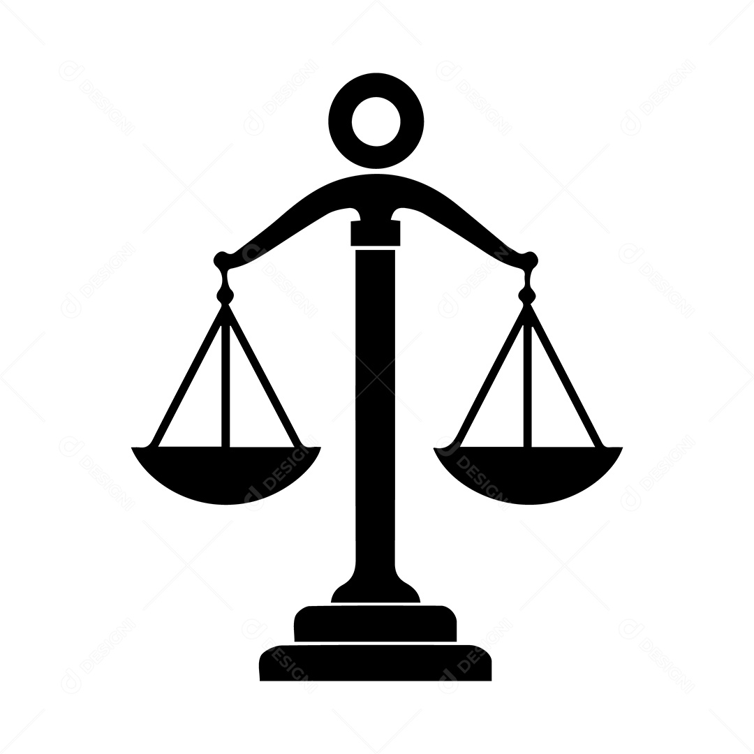 Modelo de Logo Balança da Justiça Vetor EPS Editável