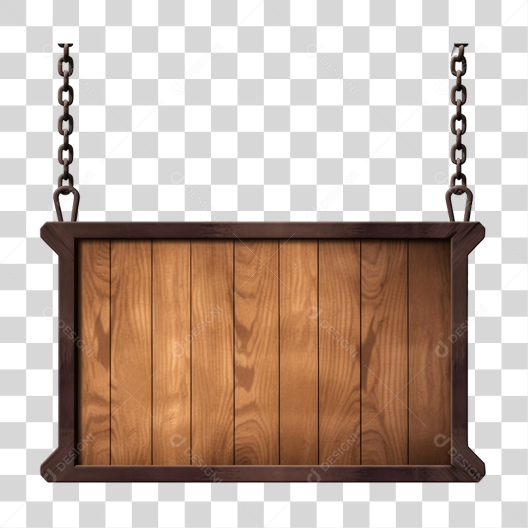 Placas com Corrente Letreiros PNG Transparente