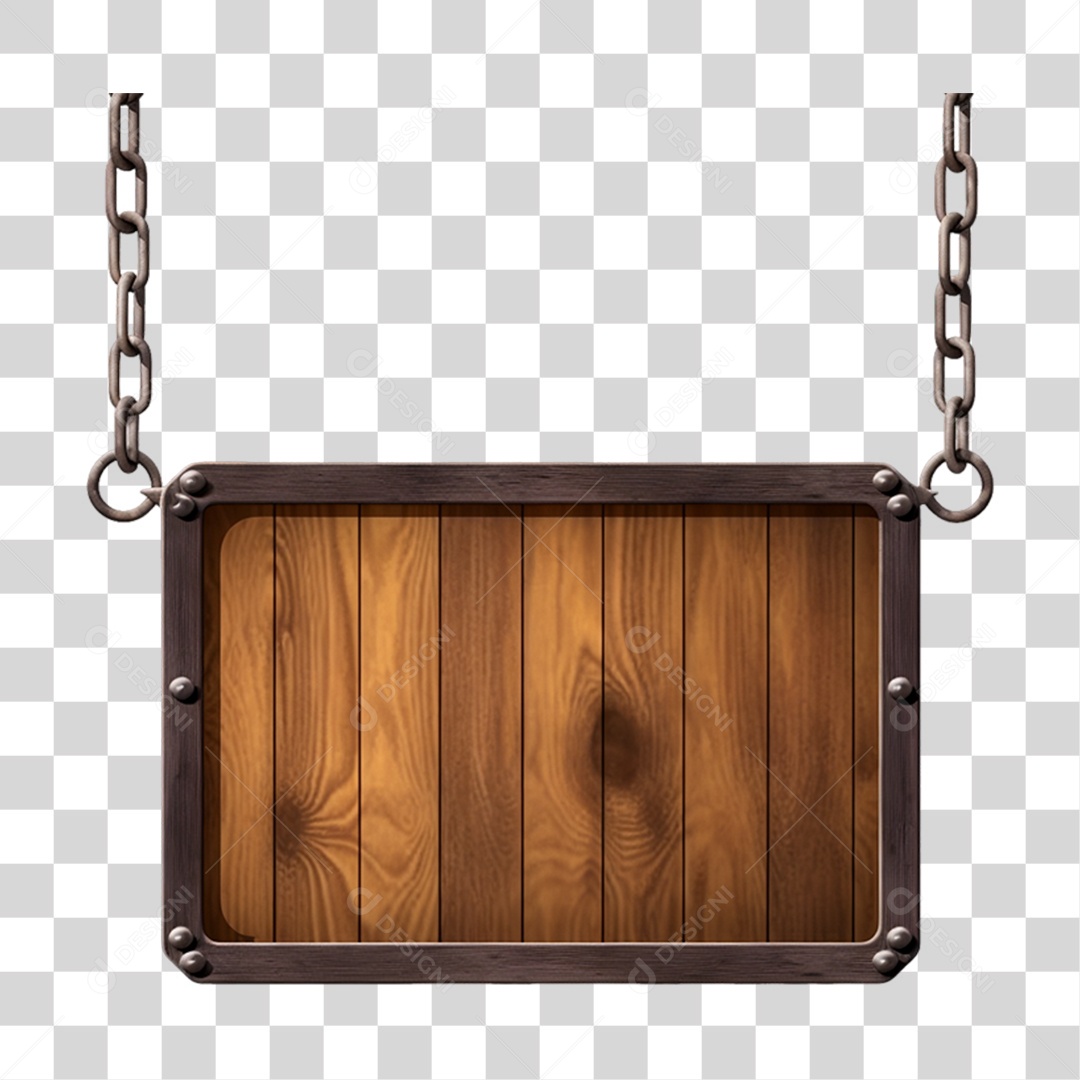 Placas com Corrente Letreiros PNG Transparente