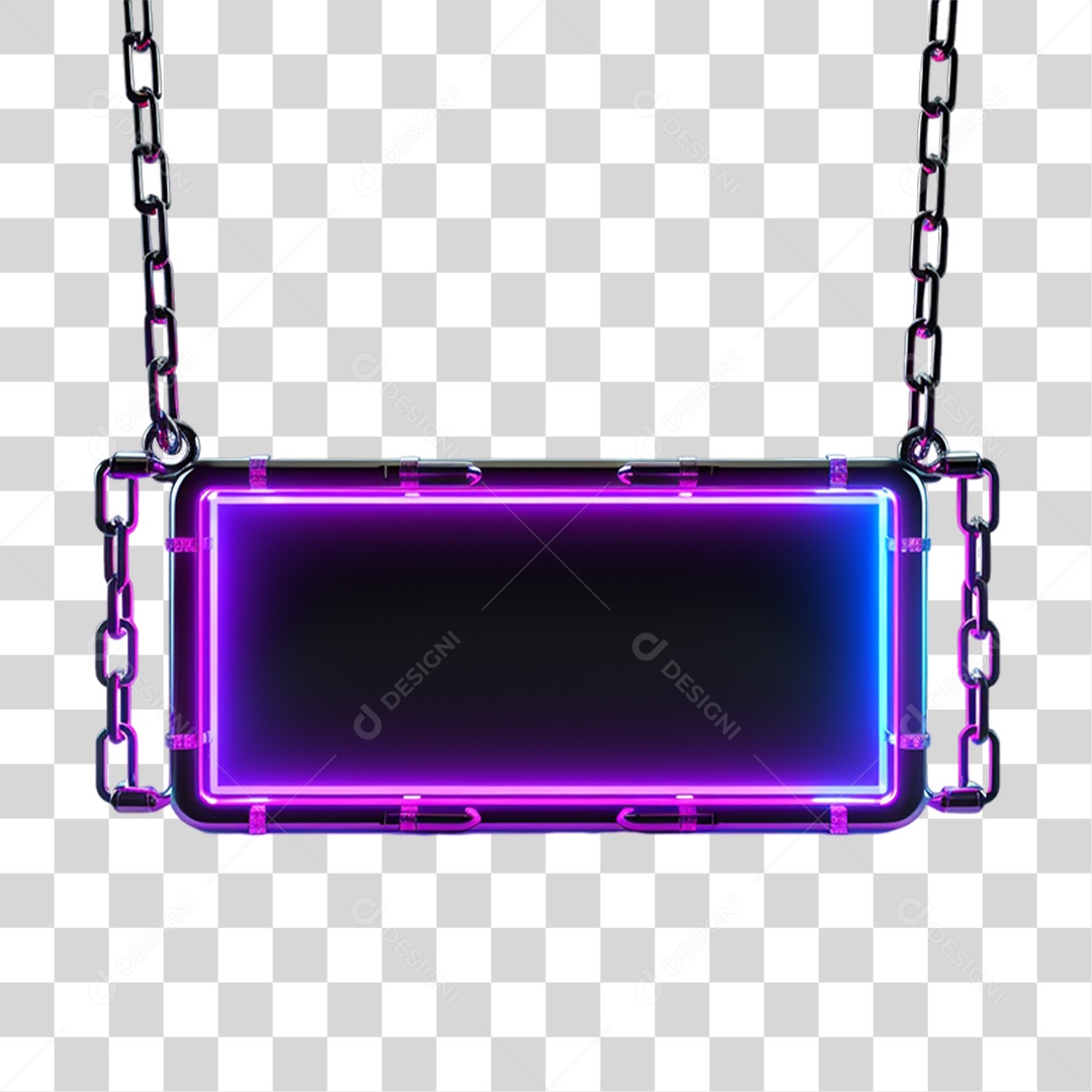 Placas com Corrente Letreiros PNG Transparente