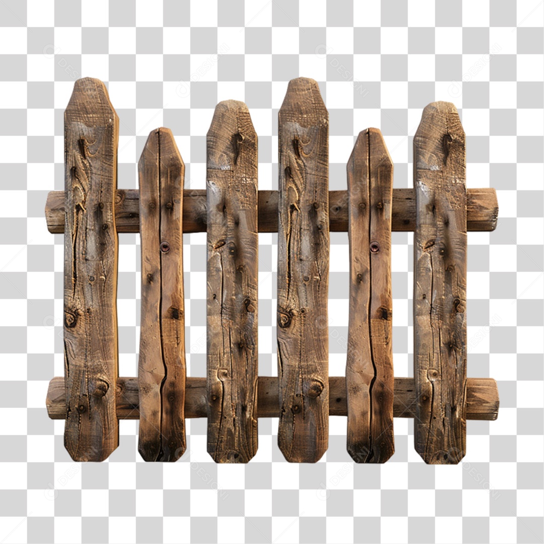 Cerca de Madeira Cercados PNG Transparente