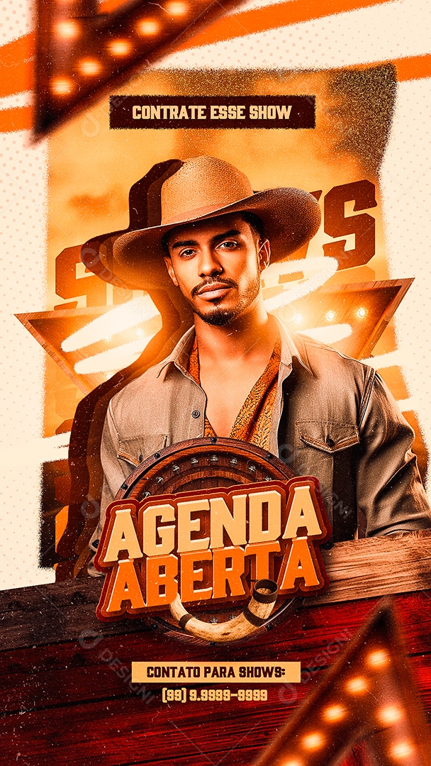 Story Flyer Contrate esse Show Agenda Aberta Social Media PSD Editável
