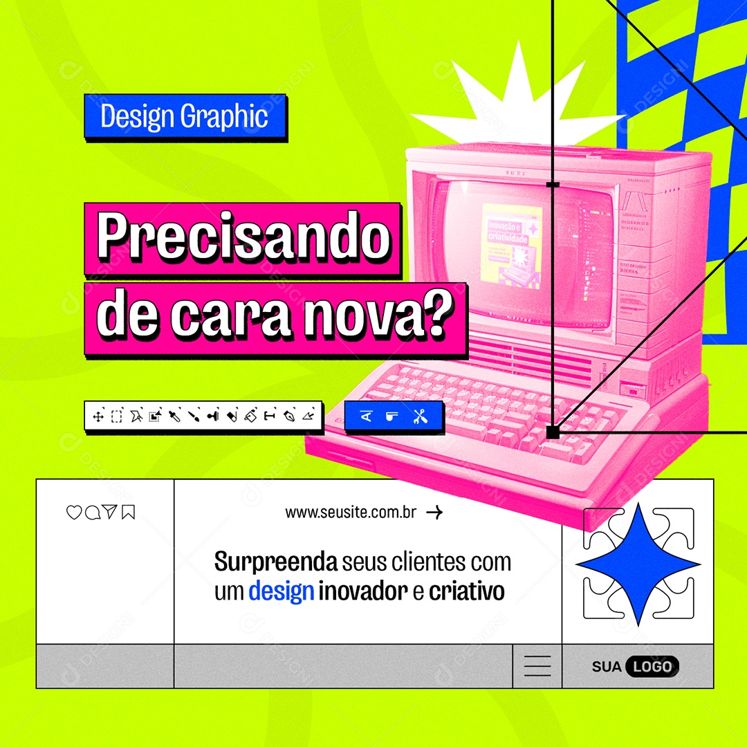 Designer Gráfico Precisando de Cara Nova Social Media PSD Editável