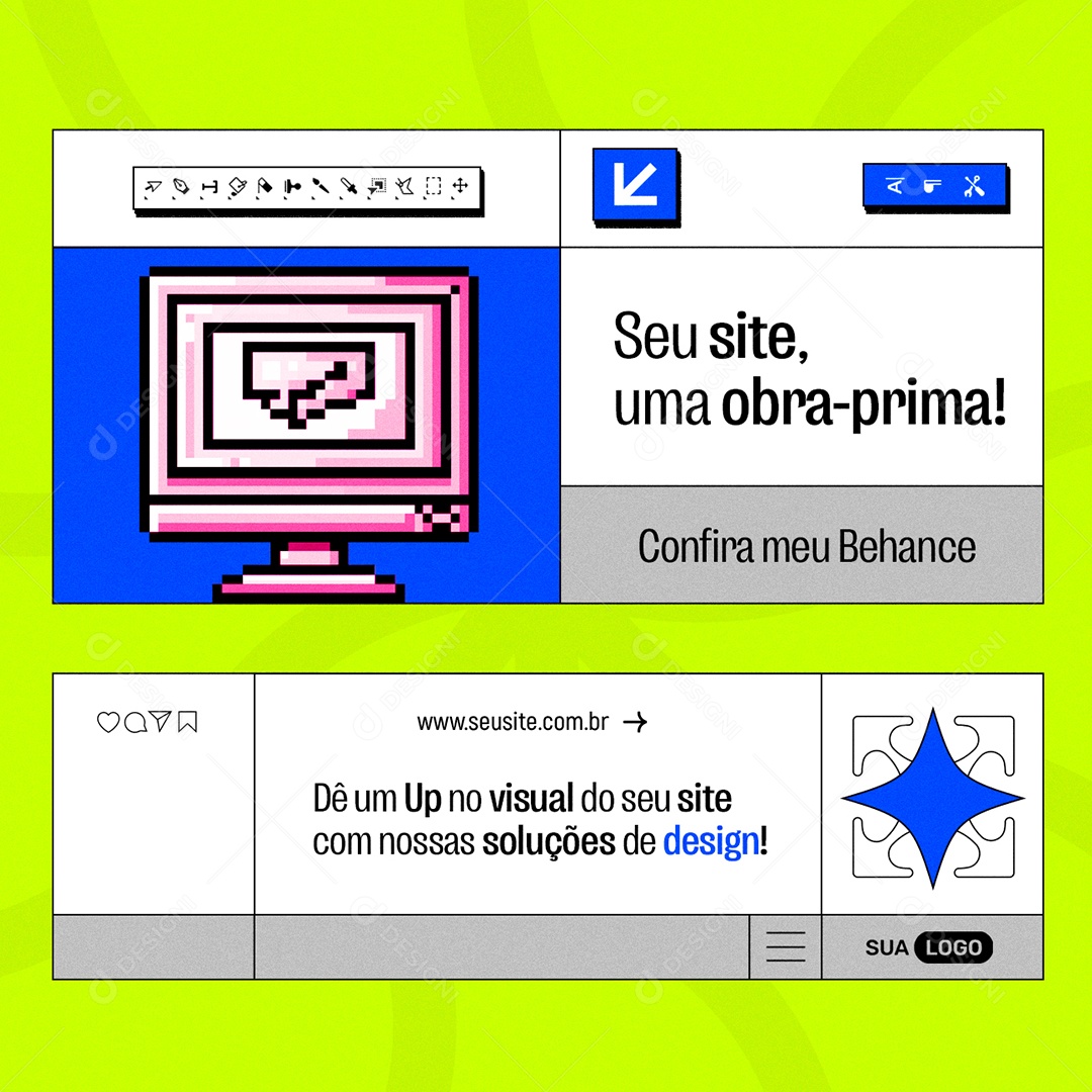 Designer Gráfico Seu Site uma Obra Prima Social Media PSD Editável