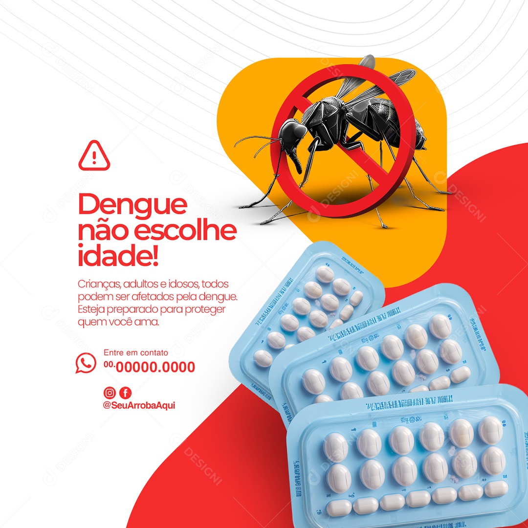 Dengue Pharmacy Doesn't Choose Age Social Media Editable PSD