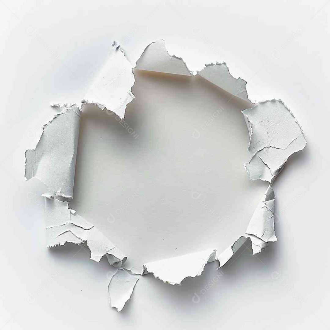 Papel de parede rasgado de uma casa