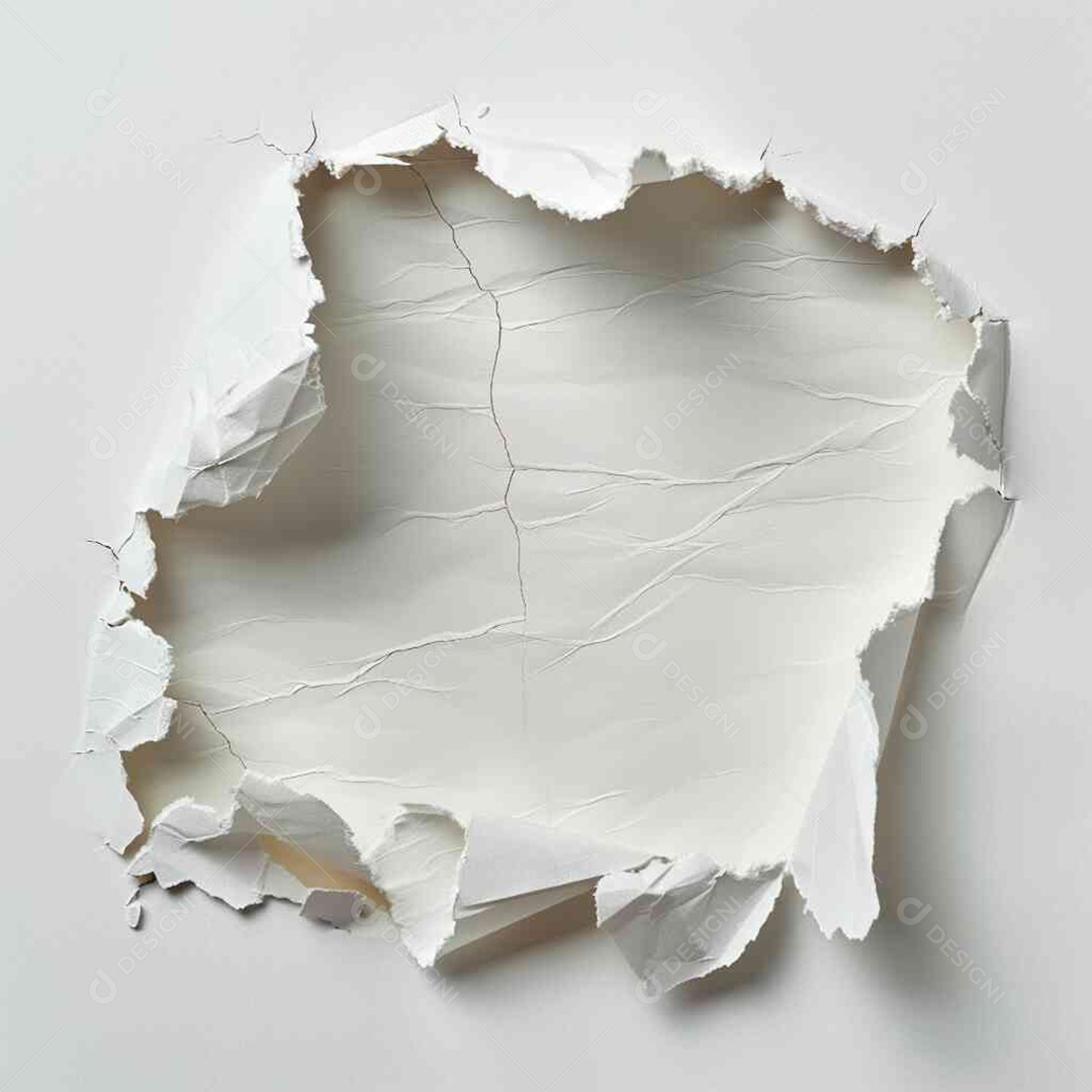 Papel de parede rasgado de uma casa