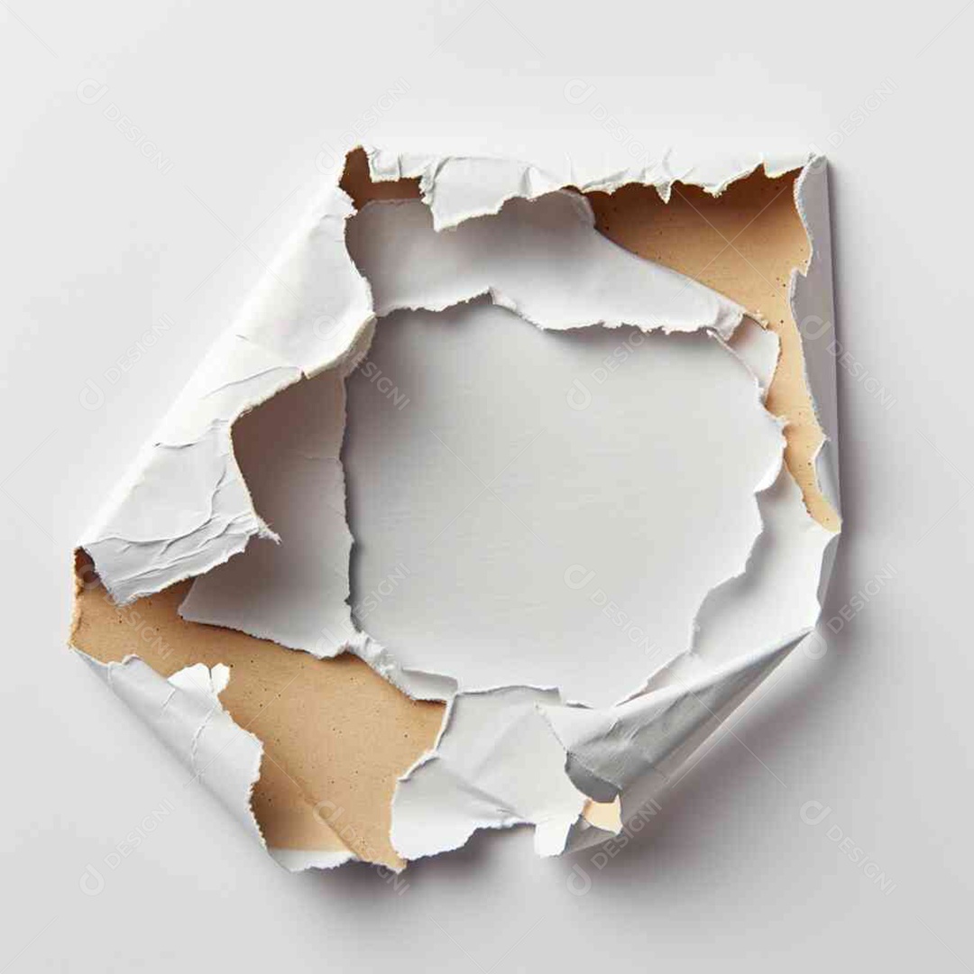 Papel de parede rasgado de uma casa