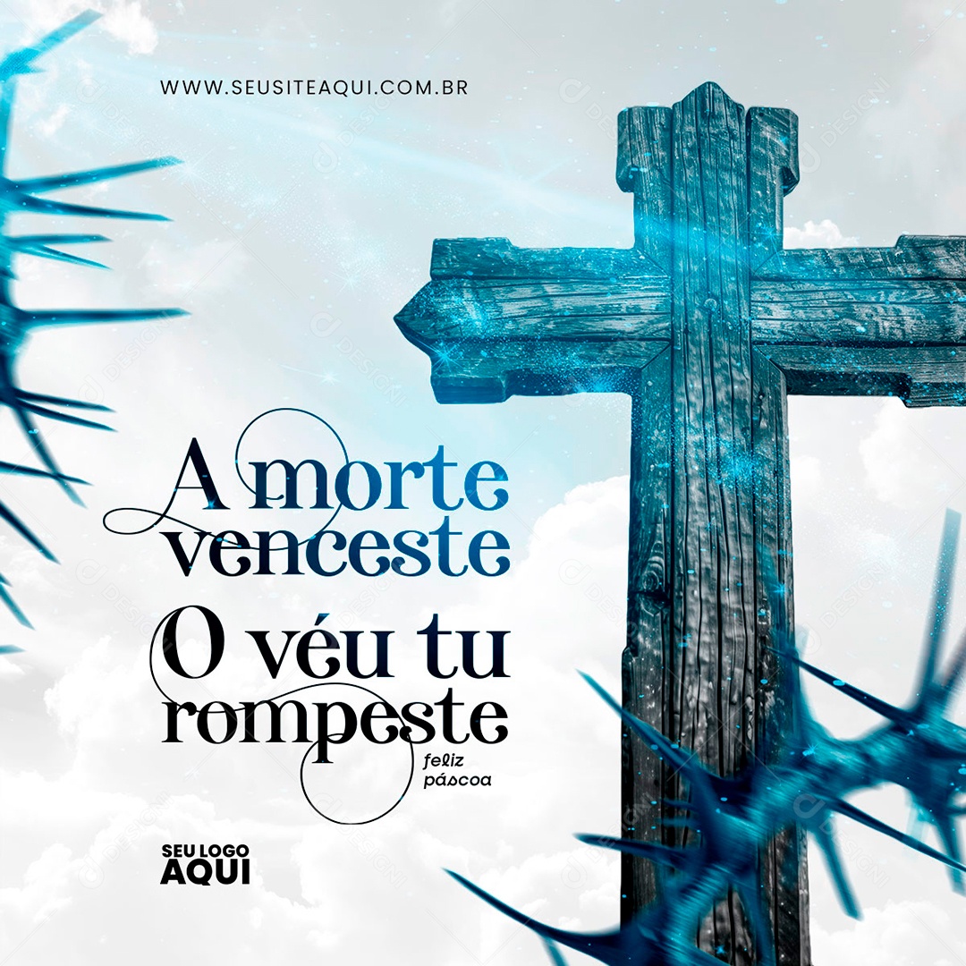 Social Media Páscoa 31 de Março PSD Editável