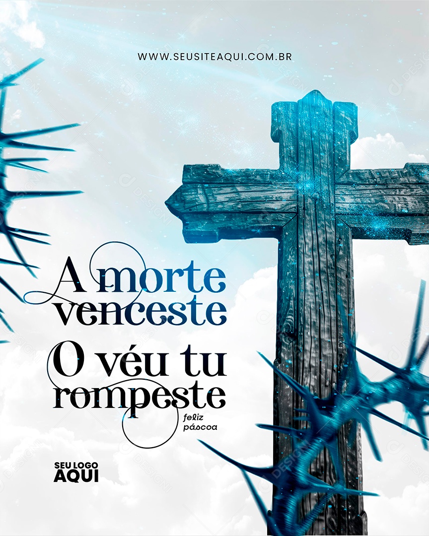 Social Media Páscoa 31 de Março PSD Editável