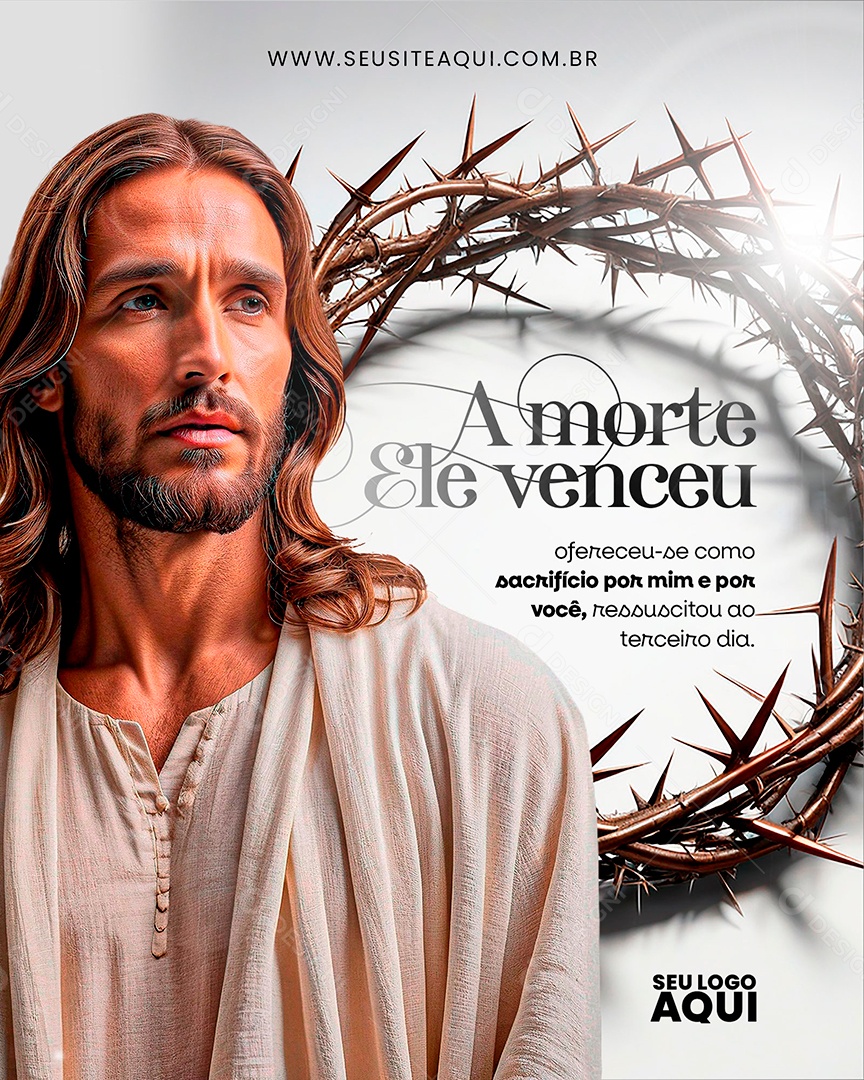 Social Media Páscoa 31 de Março PSD Editável