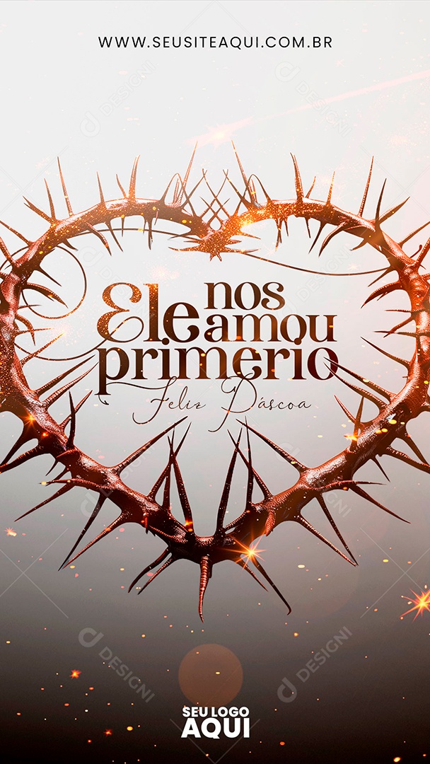 Social Media Feliz Páscoa 31 de Março PSD Editável