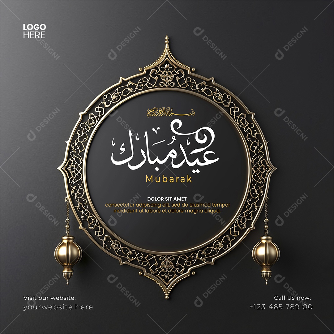 Ramadan Kareem Mubarak PSD Editável