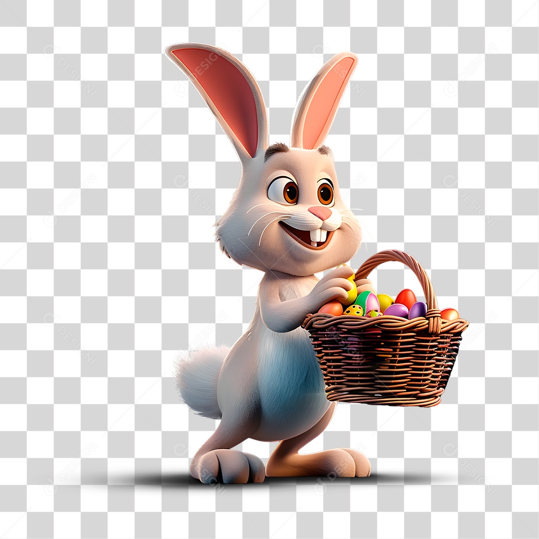 Coelho da Páscoa PNG Transparente