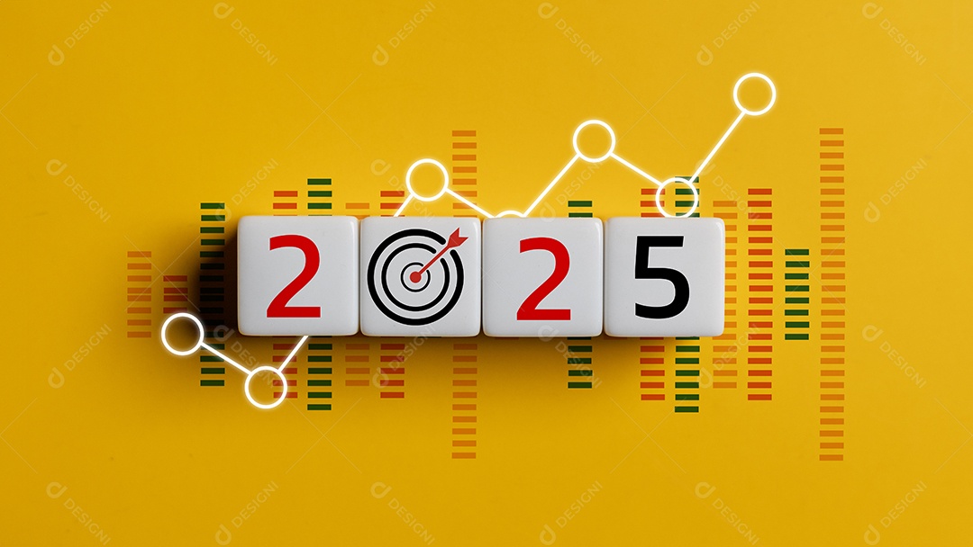 Cubos com números 2025