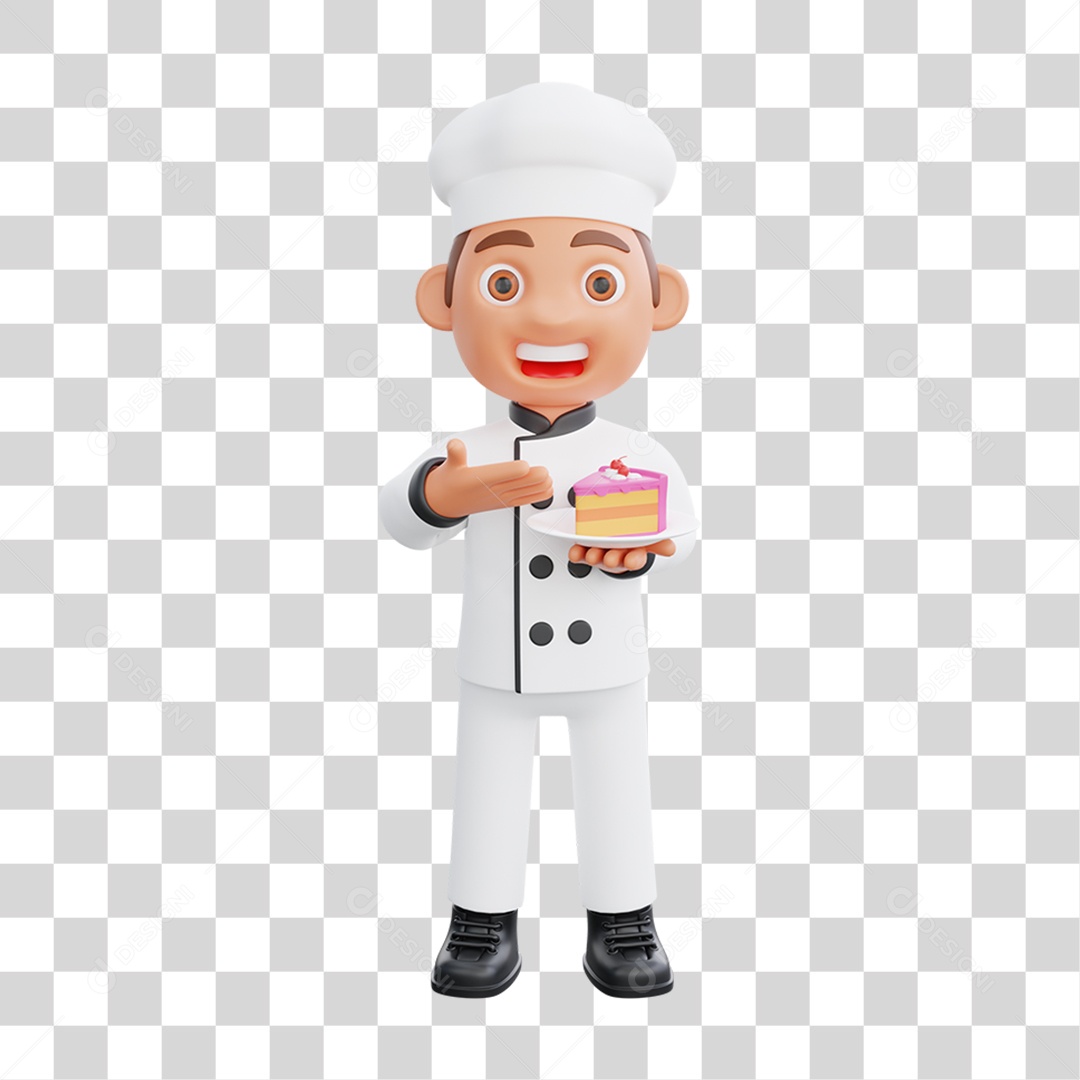 Personagem Chef de Cozinha PNG Transparente