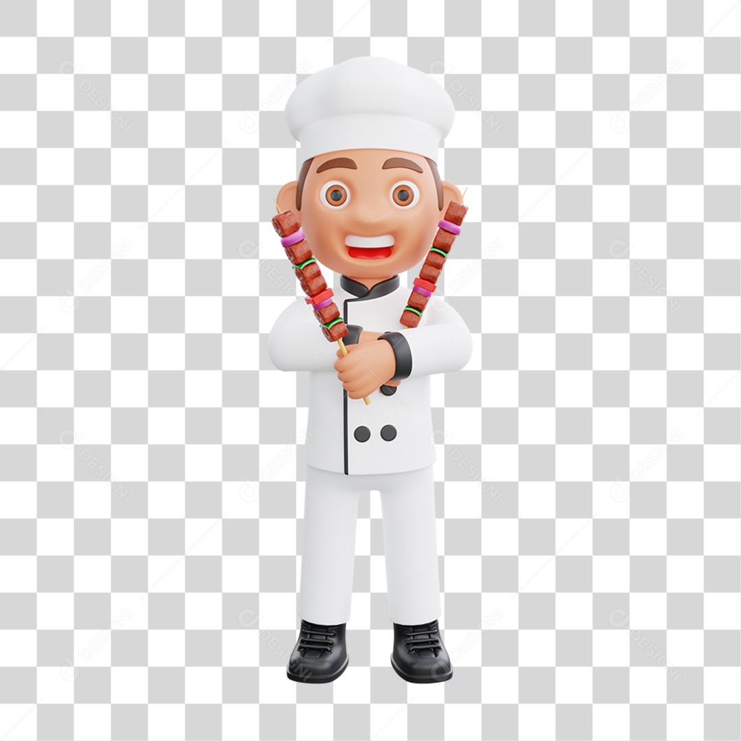 Personagem Chef de Cozinha PNG Transparente