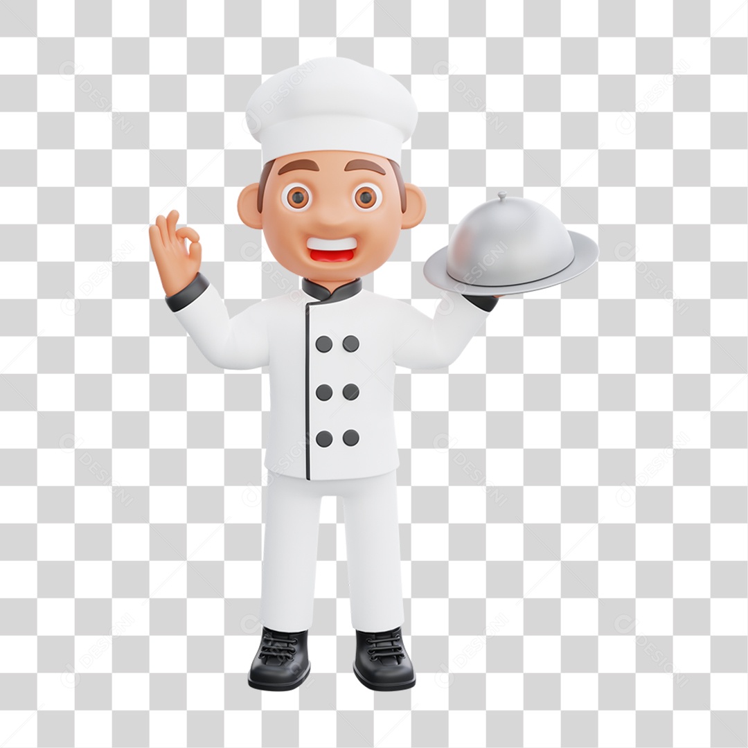 Personagem Chef de Cozinha PNG Transparente