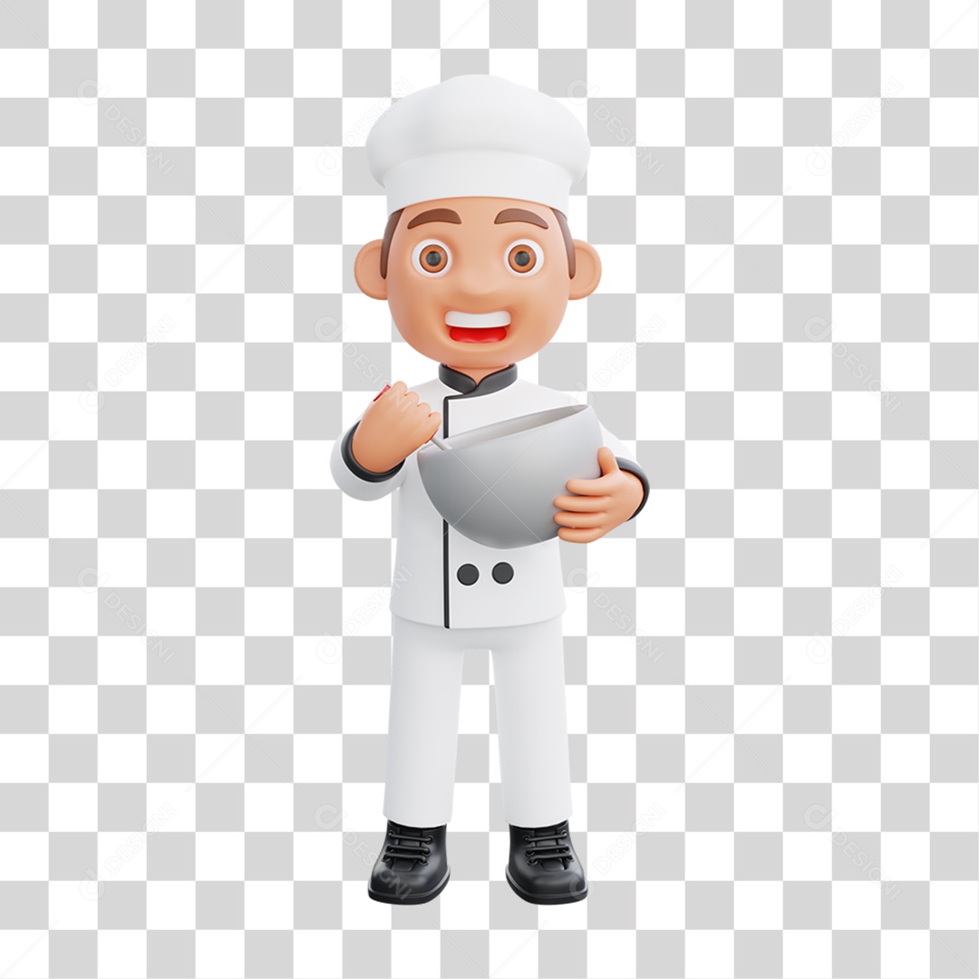 Personagem Chef de Cozinha PNG Transparente