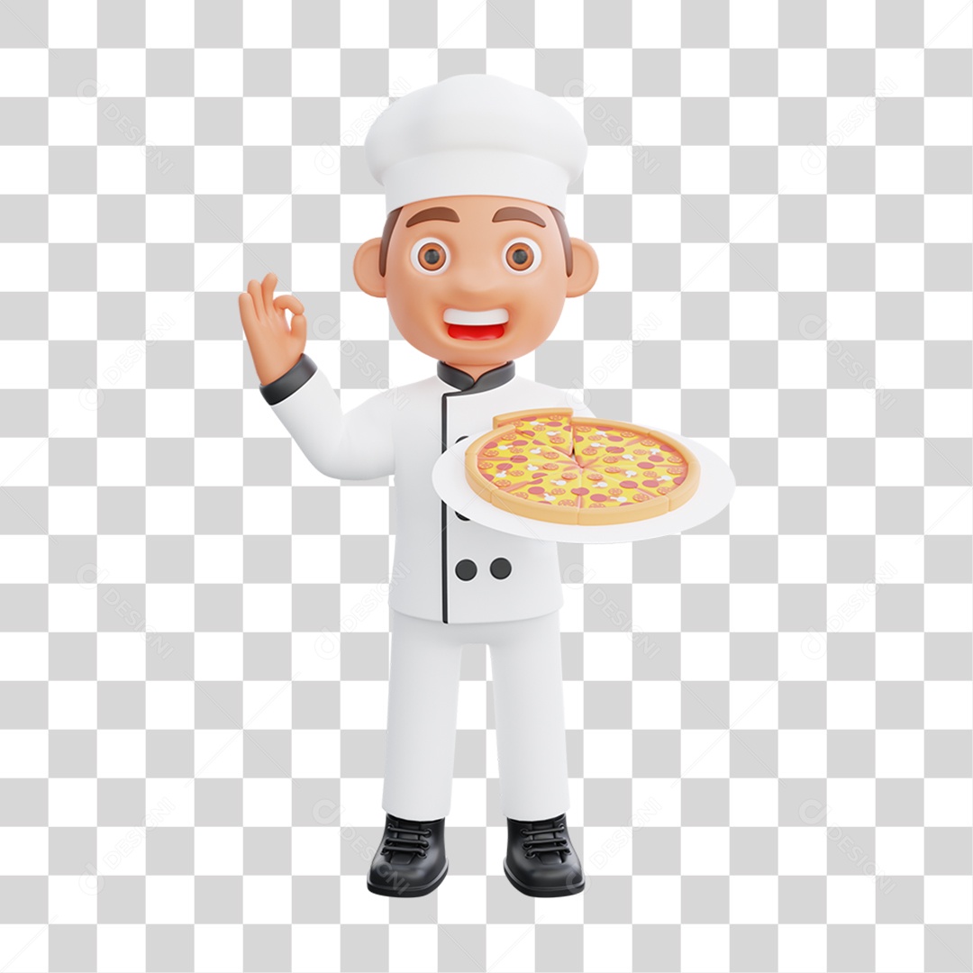 Personagem Chef de Cozinha PNG Transparente