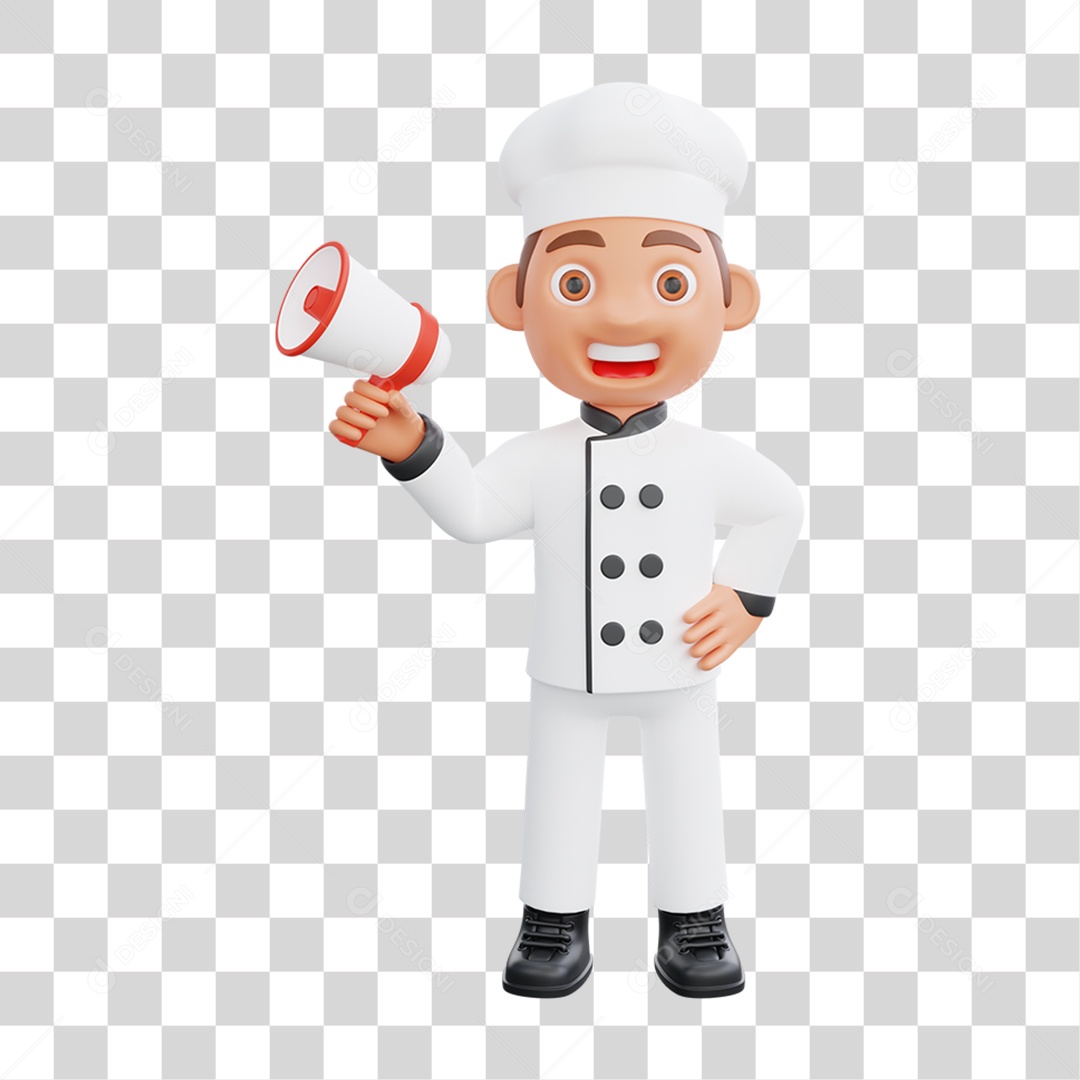 Personagem Chef de Cozinha PNG Transparente