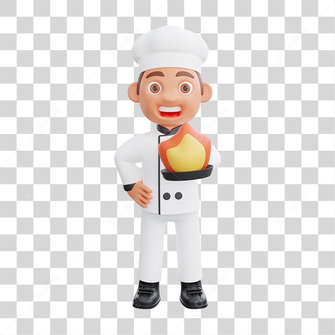 Personagem Chef de Cozinha PNG Transparente