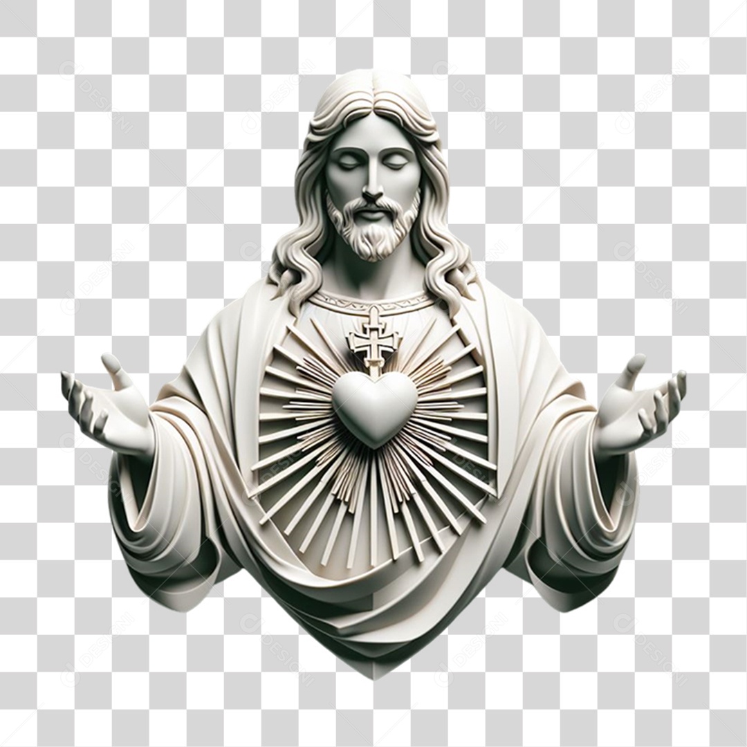 Estátua Imagem Semelhante a Jesus Cristo PNG Transparente