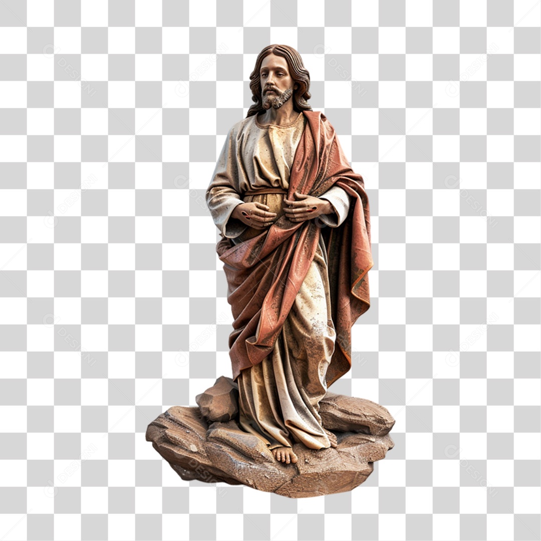 Estátua Imagem Semelhante a Jesus Cristo PNG Transparente