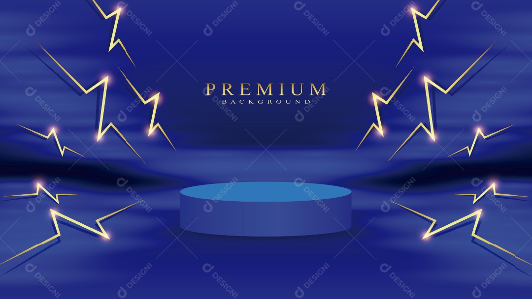 Modelo de Pódio Premium Vetor EPS Editável