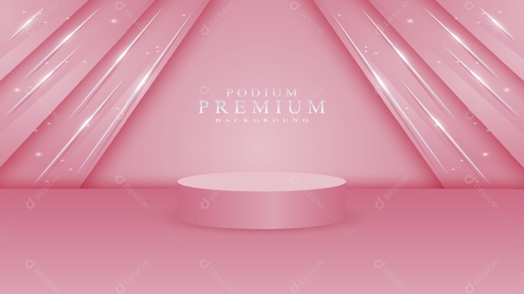 Modelo de Pódio Premium Vetor EPS Editável