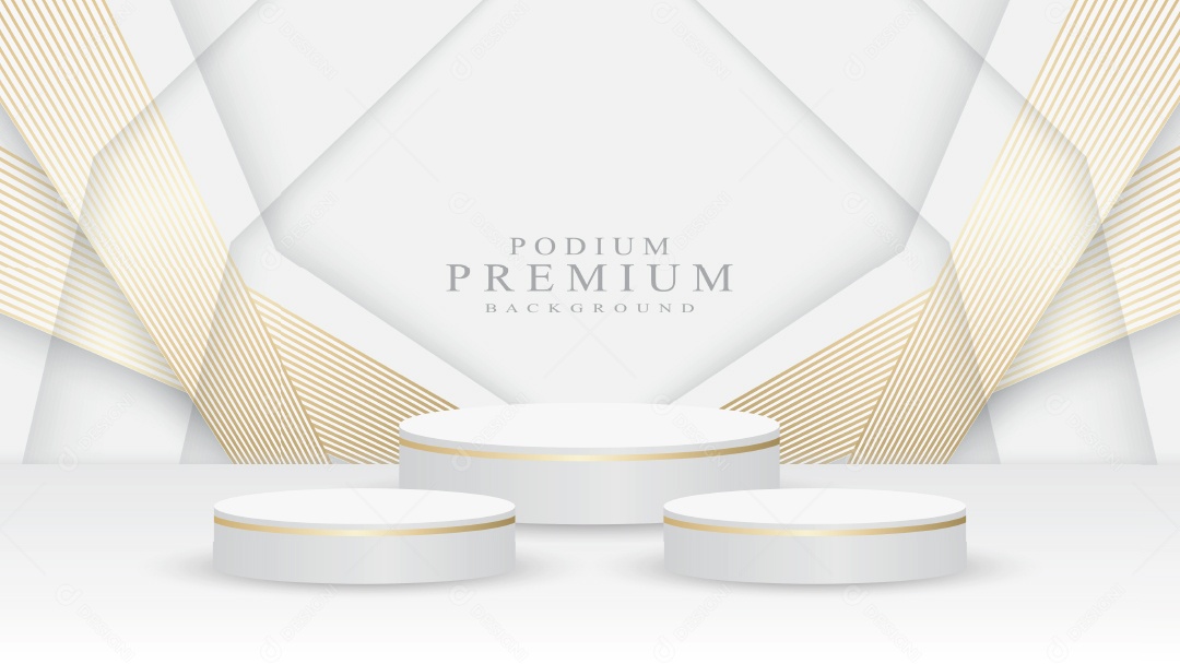 Modelo de Pódio Premium Vetor EPS Editável