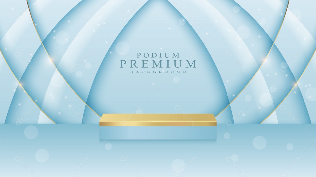 Modelo de Pódio Premium Vetor EPS Editável