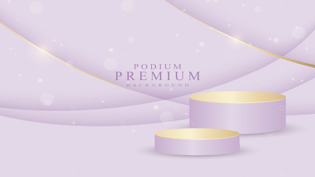 Modelo de Pódio Premium Vetor EPS Editável