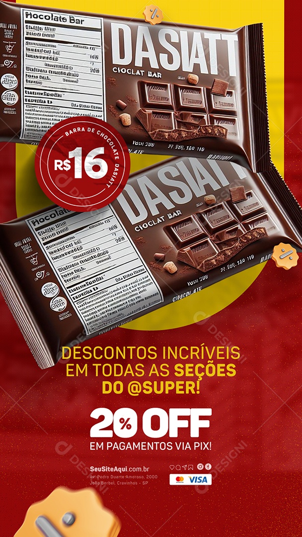 Story Fecha Mês Descontos Incríveis em Todas as Seções Social Media PSD Editável